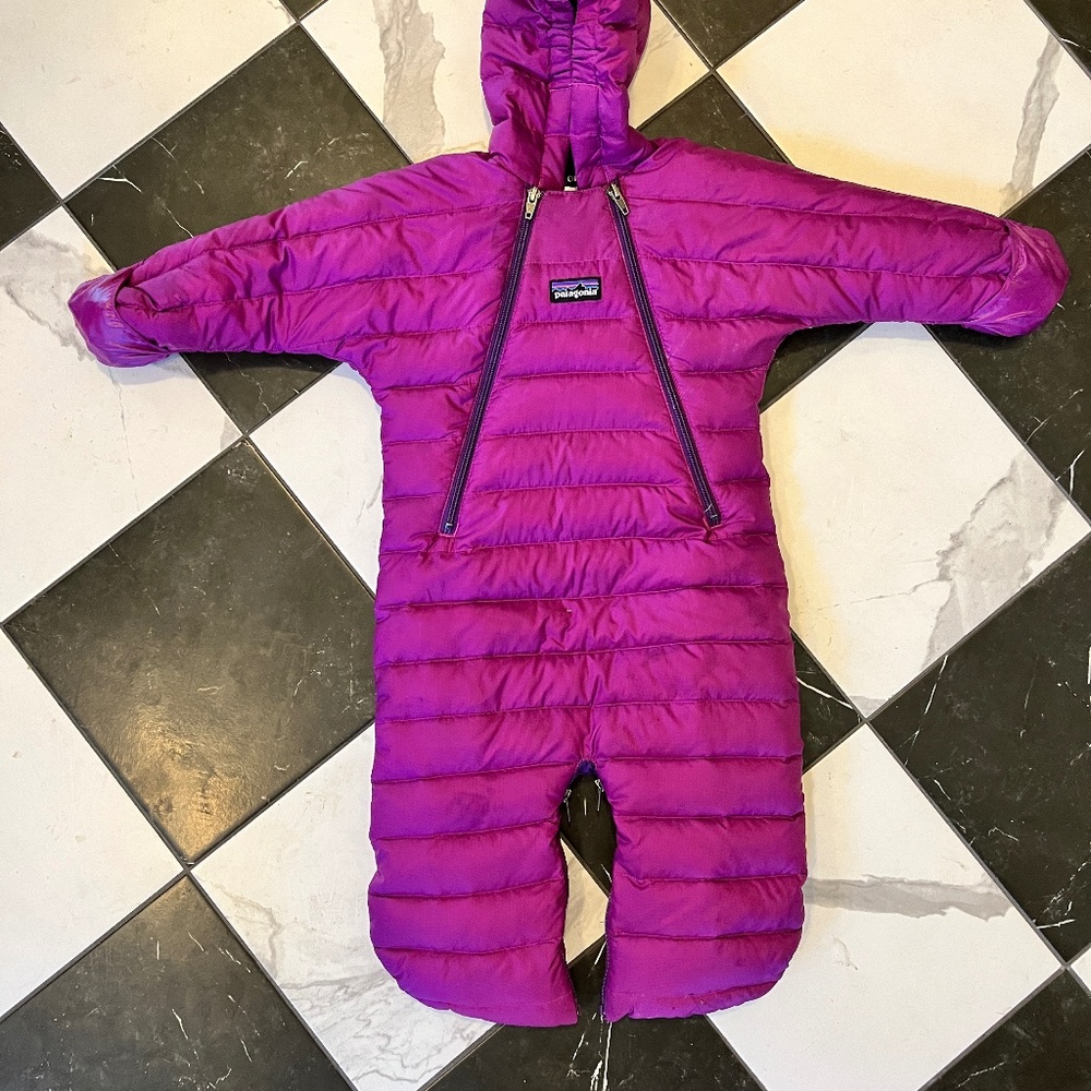 Patagonia baby snowsuit